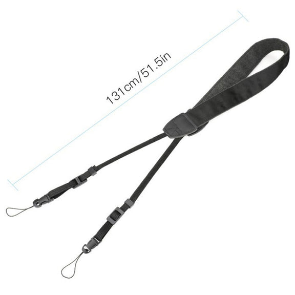 RCSTQ for DJI Mavic Air 2 Remote Adjustable Quick Release Lanyard with Clip Drone Remote Control Accessories(Black)