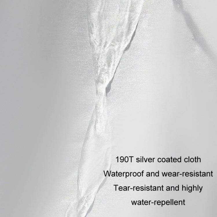 190T Silver Coated Cloth Car Rain Sun Protection Car Cover with Reflective Strip, Size: Y-L