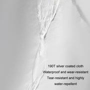 190T Silver Coated Cloth Car Rain Sun Protection Car Cover with Reflective Strip, Size: L