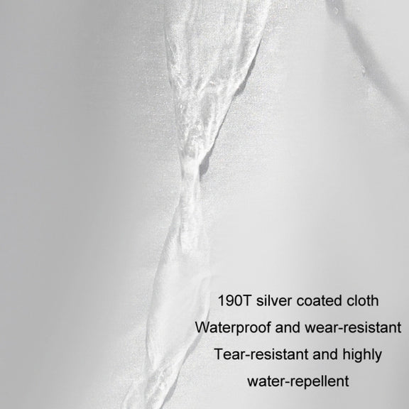 190T Silver Coated Cloth Car Rain Sun Protection Car Cover with Reflective Strip, Size: Y-M
