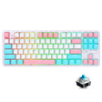 Ajazz K870T Pro 87 Keys Three Mode Wireless/Bluetooth/Wired Pluggable RGB Mechanical Keyboard Green Shaft (White) - free shipping - PMC TechLife - Order now!