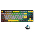 Ajazz K870T Pro 87 Keys Three Mode Wireless/Bluetooth/Wired Pluggable RGB Mechanical Keyboard Green Shaft (Black) - free shipping - PMC TechLife - Order now!