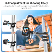 TELESIN Flexible Mount Bracket Octopus Tripod For Mini Action Camera and Mobile Phone,Spec: Only Bracket