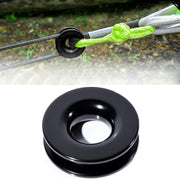 Aluminum Snatch Recovery Ring For 3/8" & 1/2" Rope(Black)