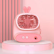 CS1319 Desktop Small Hydrating Spray Cartoon Fan Rechargeable Silent Humidifying Fan(Bunny Pink) - Electric Fans by PMC TechLife | Online Shopping South Africa | PMC TechLife | Buy Now Pay Later Mobicred