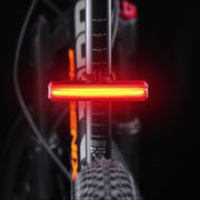 Bicycle Tail Light USB Rechargeable Water-resistant Night Riding Warning Light(White)