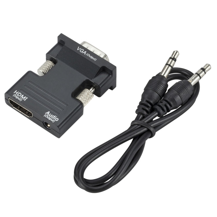 HDMI to VGA Projector HDMI Adapter With Audio Cable Computer HD Converter