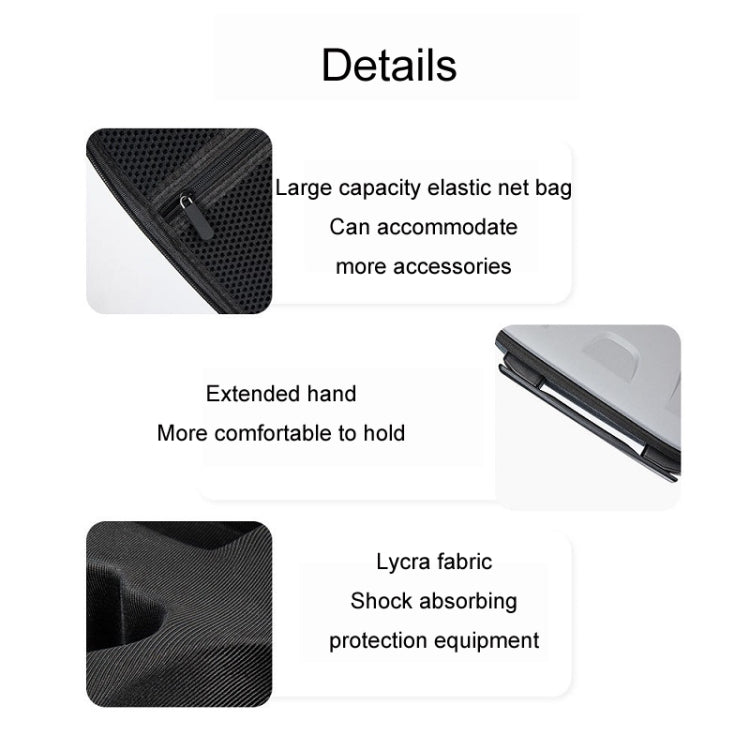 For DJI Mini 3 Pro RCSTQ Remote Control Portable Storage Bag(Grey)