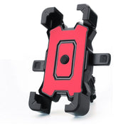Electric Bike Motorcycle Bicycle Riding Shockproof Navigation Bracket, Color: Red For Handlebar