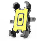 Electric Bike Motorcycle Bicycle Riding Shockproof Navigation Bracket, Color: Yellow For Handlebar