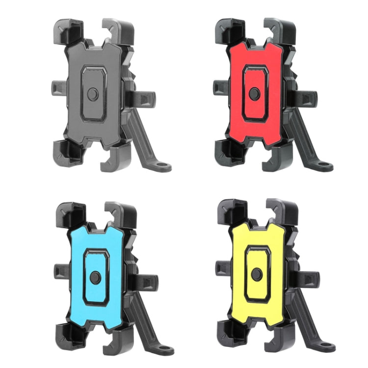 Electric Bike Motorcycle Bicycle Riding Shockproof Navigation Bracket, Color: Blue For Rearview Mirror