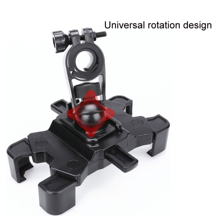Electric Bike Motorcycle Bicycle Riding Shockproof Navigation Bracket, Color: Blue For Handlebar
