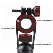 Electric Bike Motorcycle Bicycle Riding Shockproof Navigation Bracket, Color: Black For Rearview Mirror