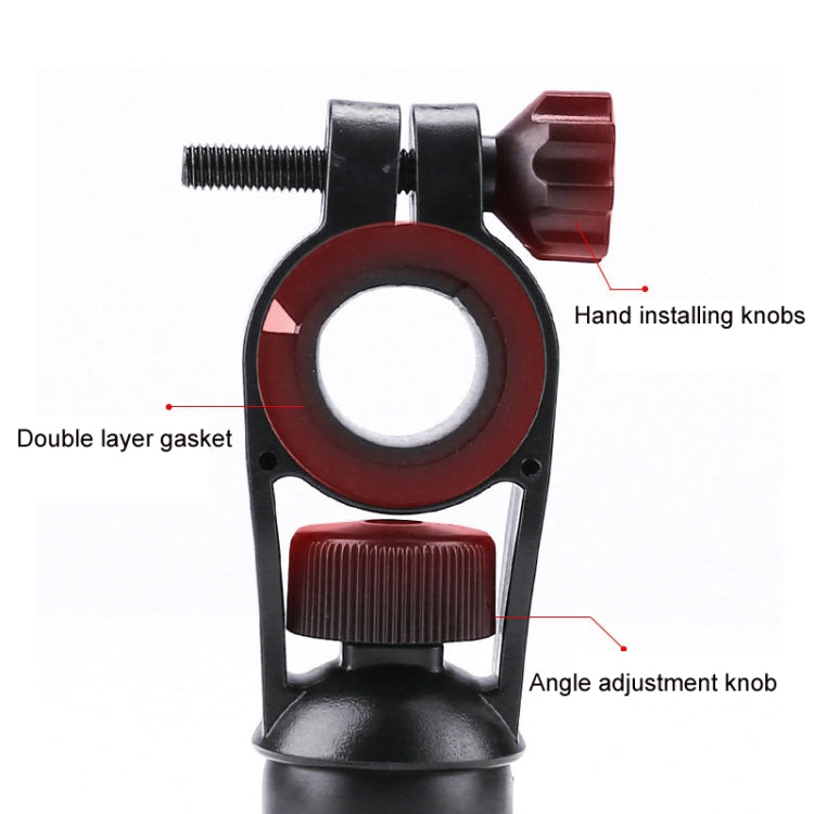 Electric Bike Motorcycle Bicycle Riding Shockproof Navigation Bracket, Color: Black For Rearview Mirror