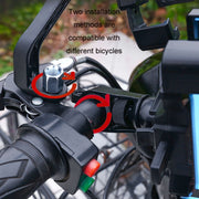 Electric Bike Motorcycle Bicycle Riding Shockproof Navigation Bracket, Color: Yellow For Rearview Mirror