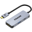 QGeeM UH03-1 USB3.0 Multifunctional Docking Station Type-C PD100W HUB(3 in 1) - free shipping - PMC TechLife - Order now!