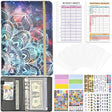A6 Mandala Binder Financial Plan Notebook PU Leather Cash Budget Book(Star Black) - Notebooks by PMc TechLife | Online Shopping South Africa | PMc TechLife | Buy Now Pay Later Mobicred