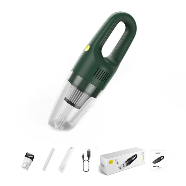 SUITU ST-6612C 5000pa 120W Wireless Car Vacuum Cleaner Handheld High Power Dust Suction Machine(Green)