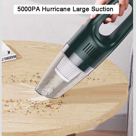 SUITU ST-6612C 5000pa 120W Wireless Car Vacuum Cleaner Handheld High Power Dust Suction Machine(Black)