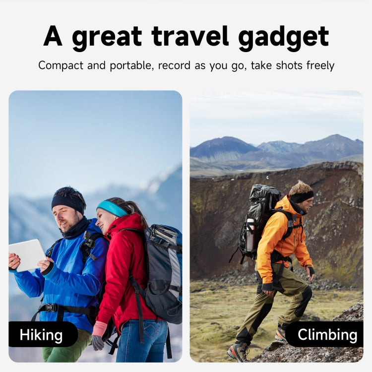 TELESIN 360 Degree Rotation Magnetic Backpack Clip Clamp Mount For Action Camera