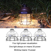 Outdoor Camping Portable Light With Carabiner, Color: Copper