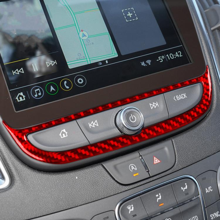 For Chevrolet Malibu 2016-2024 Left-hand Drive Navigation Button Frame Sticker(Black)