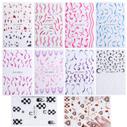 French Style Manicure Sticker Pop Stripe Line Nail Sticker(Stz-CS073)