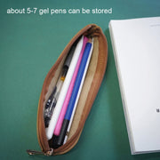 AhaStyle WG11 Leather Nib Pen Holder Pen Case Convenience Anti Lost Bag(Black)
