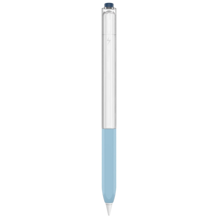 For Apple Pencil 2 AhaStyle PT-LC05 Jelly Style Translucent Silicone Protective Pen Case(Blue)