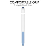 For Apple Pencil 2 AhaStyle PT-LC05 Jelly Style Translucent Silicone Protective Pen Case(Blue)
