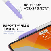 For Apple Pencil 2 AhaStyle PT-LC05 Jelly Style Translucent Silicone Protective Pen Case(Blue)