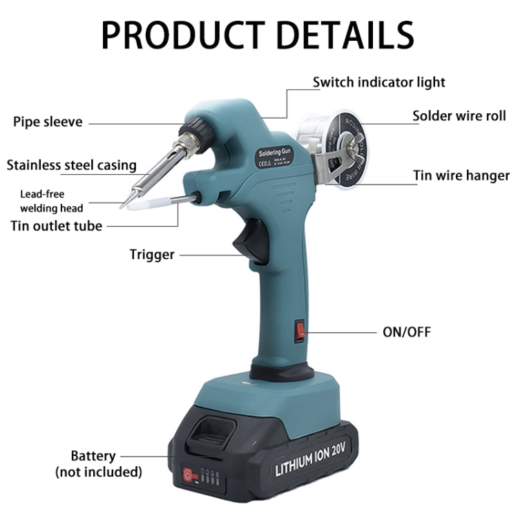NL106CL DC 18~21V Cordless Soldering Iron Fast Welding Tools For Makita