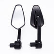 Motorcycle Handle All Aluminum Cherry Rearview Mirror(Black) - Side Mirrors by PMC TechLife | Online Shopping South Africa | PMC TechLife | Buy Now Pay Later Mobicred