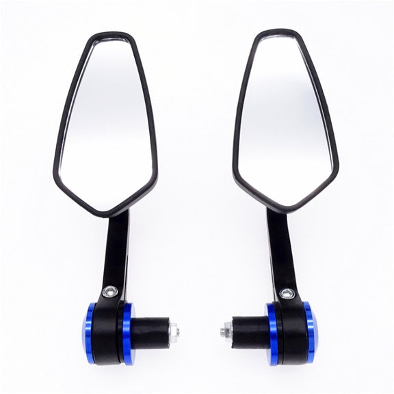 Motorcycle Handle All Aluminum Cherry Rearview Mirror(Black)