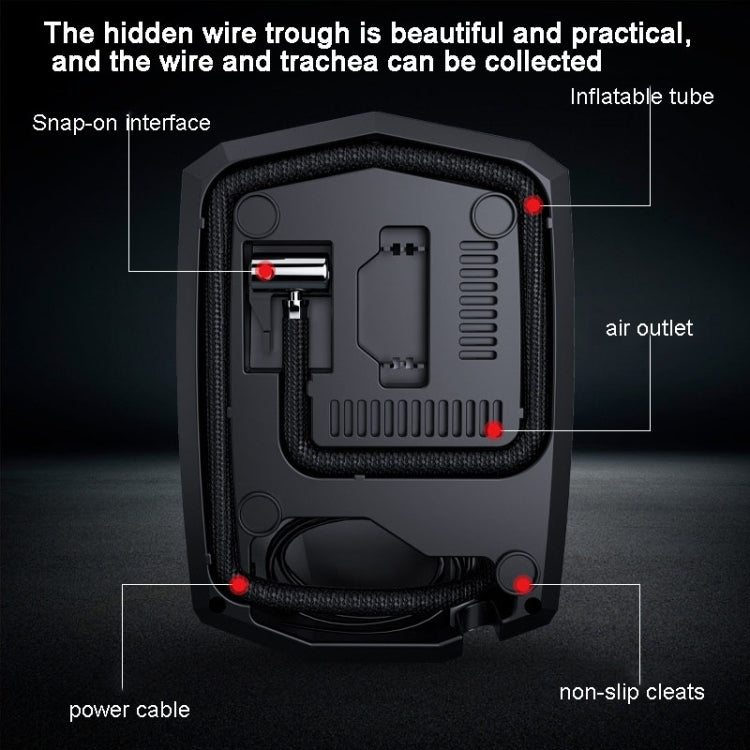 SUITU  ST-5002 DC 12V Car Air Compressor Tire Inflator 150 PSI Auto Air Pump Digital Display Model