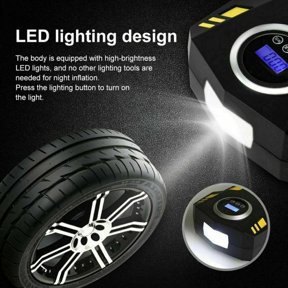 SUITU  ST-5002 DC 12V Car Air Compressor Tire Inflator 150 PSI Auto Air Pump Digital Display Model