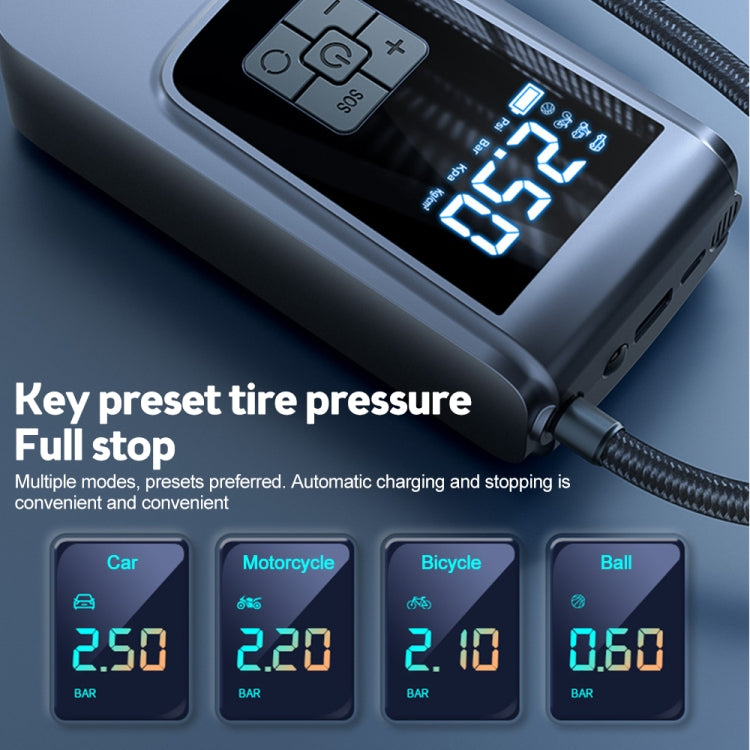 SUITU  ST-9624A Wired 150psi  Air Pump Intelligent Digital Display Car Bicycle Ball Electric Pump Cylinder