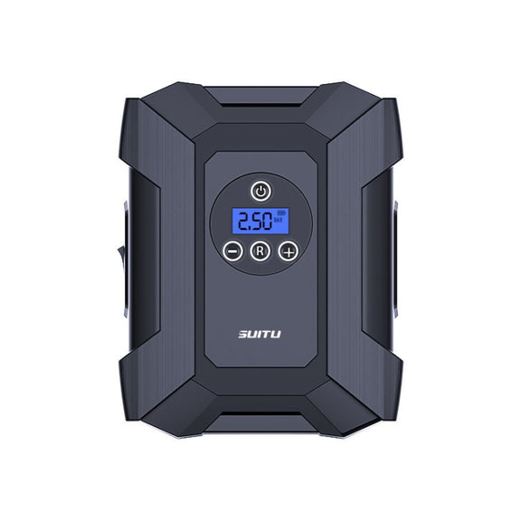 SUITU  ST-818  DC 12V Wired Car Air Pump Tire Inflator With LED Lighting Pointer Model+Toolbox