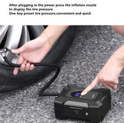 SUITU  ST-818  DC 12V Wired Car Air Pump Tire Inflator With LED Lighting Pointer Model+Toolbox