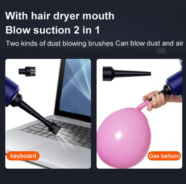 SUITU  ST-6638 Car Wireless Vacuum Cleaner Suction and Blower Integrated With Light ,Spec:  Basic Type-A Charge