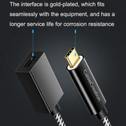 CC0316 0.3m Type-C / USB-C Male to Female Extension Cable Computer Phone Charging Cable(Black)