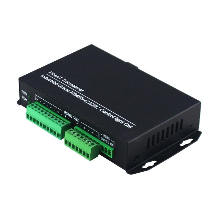 1pair YH-VD48508 SC 8-way Bidirectional Data Network Optical Transceiver Fiber Optic Transceiver(Black)