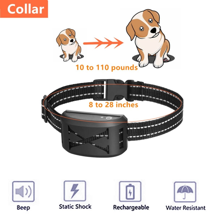 2-In-1 Electric Dog Fence & Remote Training Collar Adjustable Vibration & Shock For 1 Dog(Black)