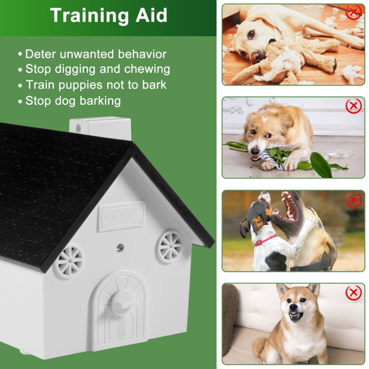 Ultrasonic Dog Barking Control Devices Dog Training Up to 50 Ft Range(Black)