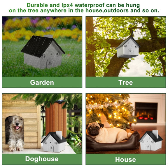 Ultrasonic Dog Barking Control Devices Dog Training Up to 50 Ft Range(Black)