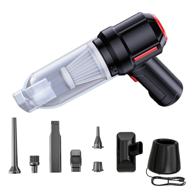 SUITU  ST-6629 3 In 1 5500pa Car Wireless Vacuum Cleaner Blowing Suction And Pumping 3 Modes Black -Seat Charge