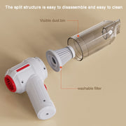 SUITU  ST-6629 3 In 1 5500pa Car Wireless Vacuum Cleaner Blowing Suction And Pumping 3 Modes White -USB Cable