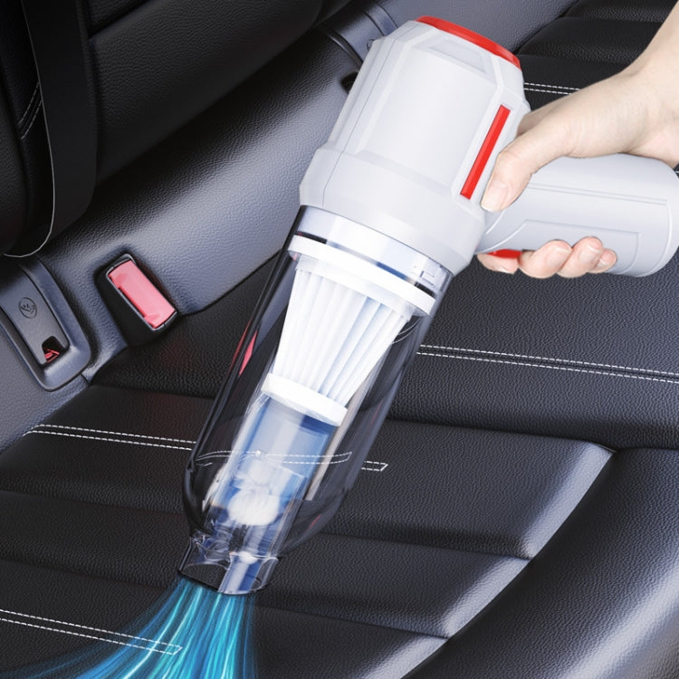 SUITU  ST-6629 3 In 1 5500pa Car Wireless Vacuum Cleaner Blowing Suction And Pumping 3 Modes White -USB Cable