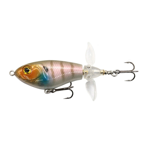 DF080 16g Double Paddle Tractor Surface Tether Roadrunner Fake Lure Long-distance Casting Lure(Horse Mouth Color)