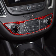 For Chevrolet Malibu 2016-2024 A Model Left-hand Drive Central Control Button Panel Sticker(Black)
